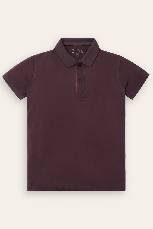 Dark Brown Polo Shirt