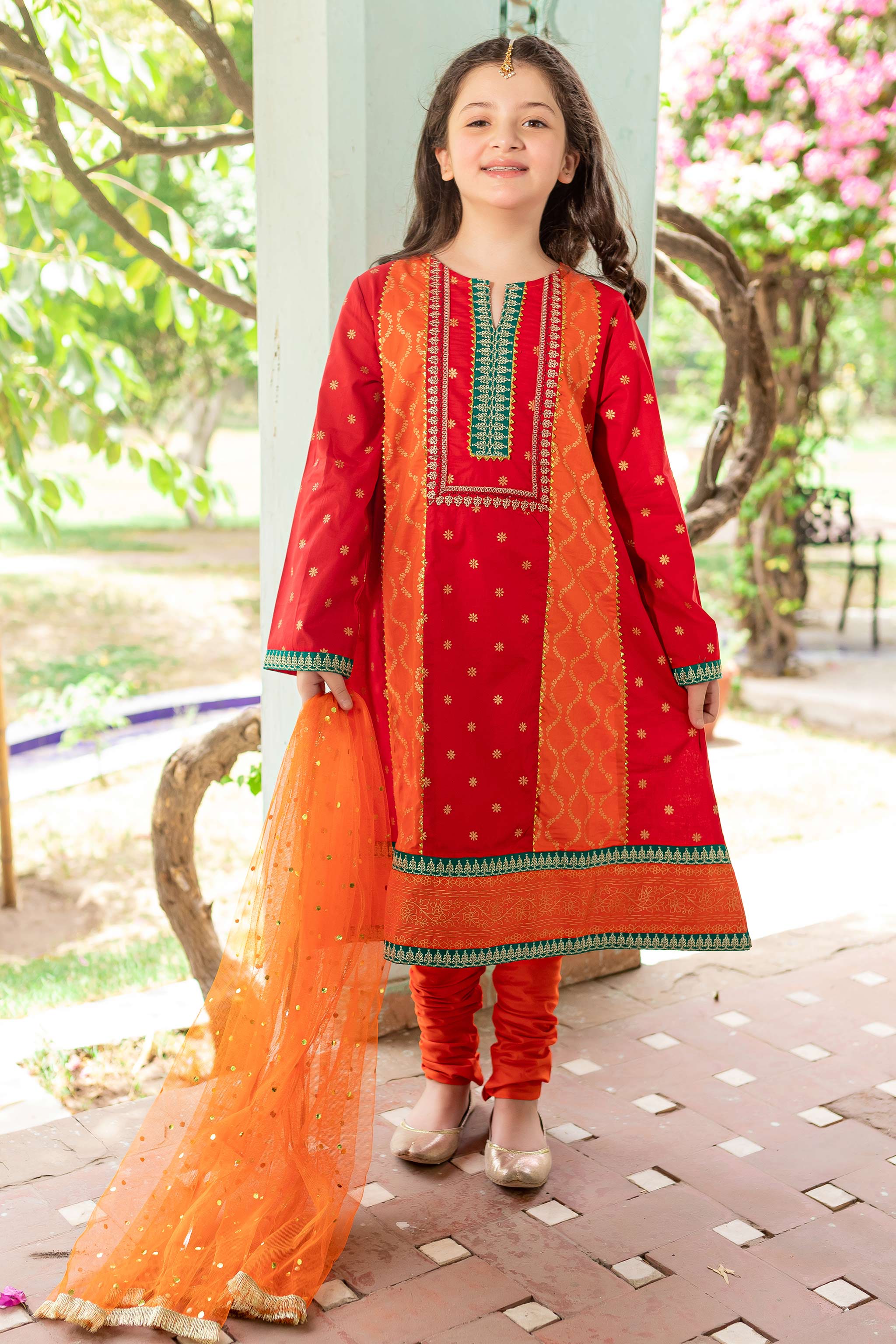 Girl's Jorba Silk Designer Gown Dress, Design G336 # 372