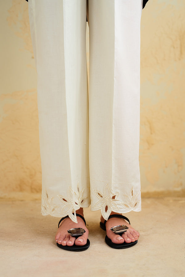 White Leaf Trousers