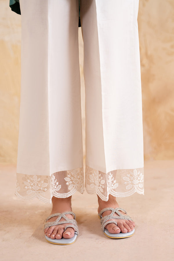 White Flower Trousers