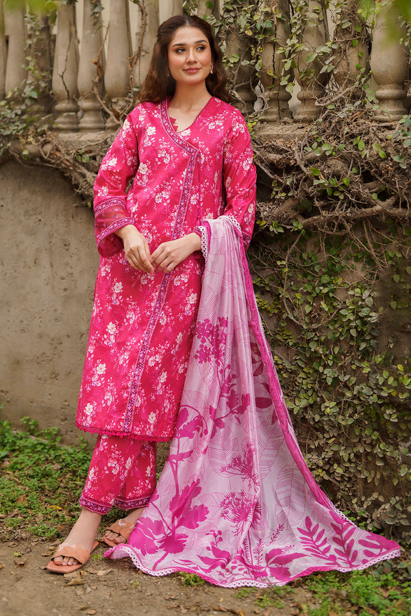Milena - 3 Piece Embroidered & Printed Lawn