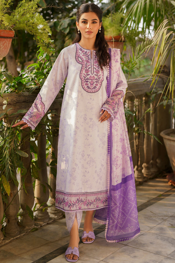 Lucia - 3 Piece Embroidered & Printed Lawn