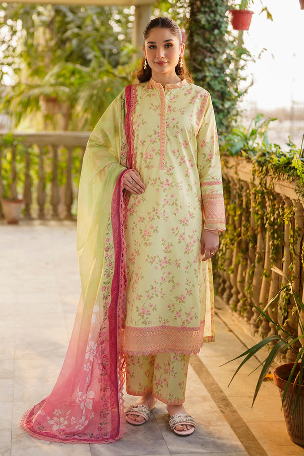 Mirha - 3 Piece Embroidered & Printed Lawn