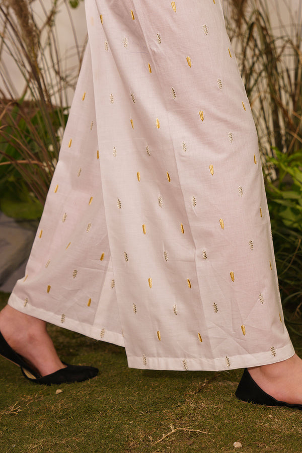 Spray Embroidered Culottes