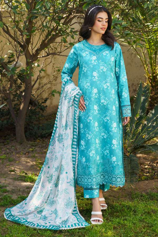 Sirab - 3 Piece Embroidered & Printed Lawn