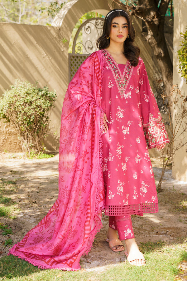 Amira - 3 Piece Embroidered & Printed Lawn