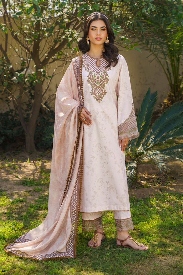 Helena - 3 Piece Embroidered & Printed Lawn