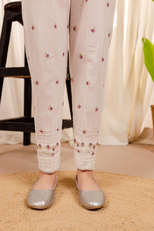 Embroidered Khaddar Trousers