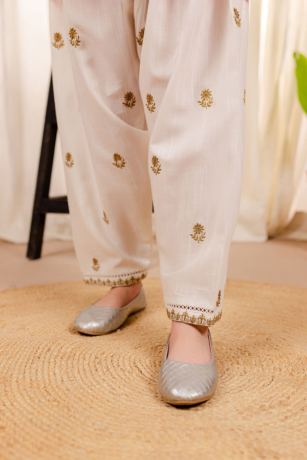 Embroidered Khaddar Shalwaar