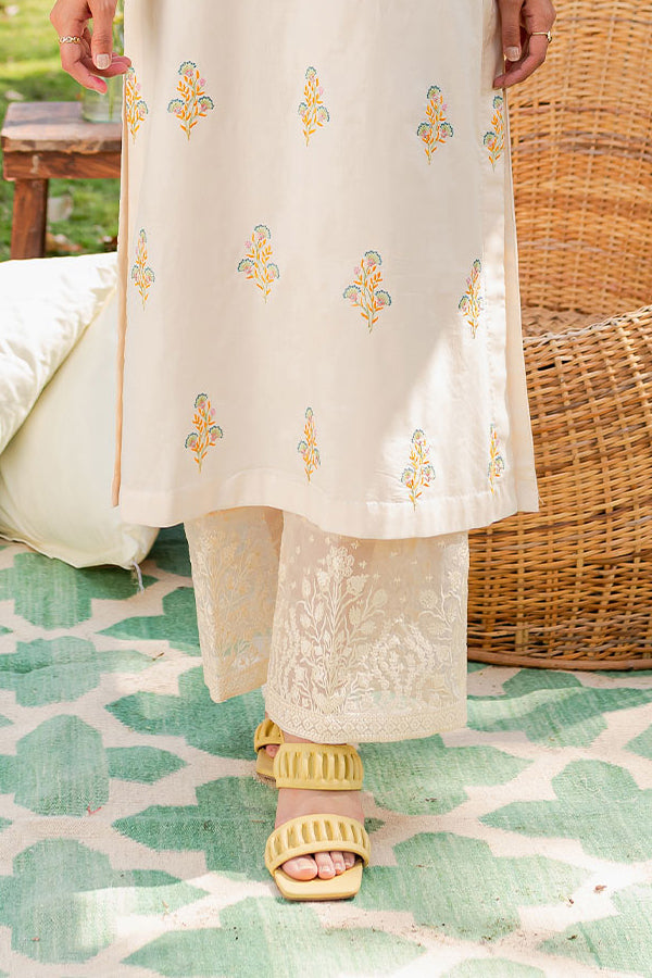 Embroidered Cotton Culottes